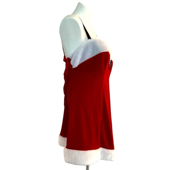 CINEMA ETOILE Red Velvet & Sherpa Santa Babydoll Size 2X NEW Christmas Santa - Picture 6 of 8